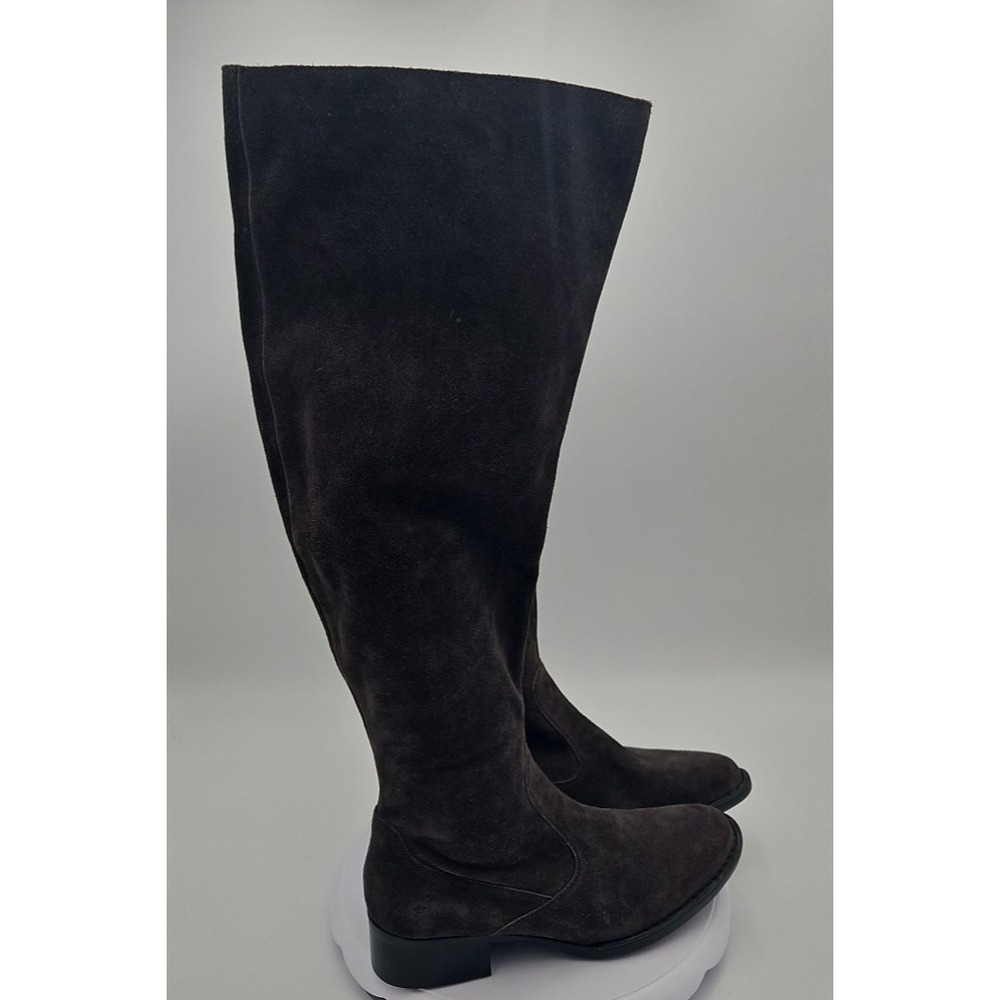 Børn CRICKET Gray Suede Y2K‎ Sz W/9 Knee High NOS Slouch Tall Riding Boots Flat